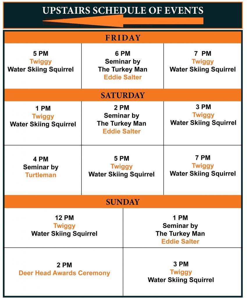 Event Schedule at the World Deer Expo in Birmingham, Alabama World Deer Expo 2025 Schedule